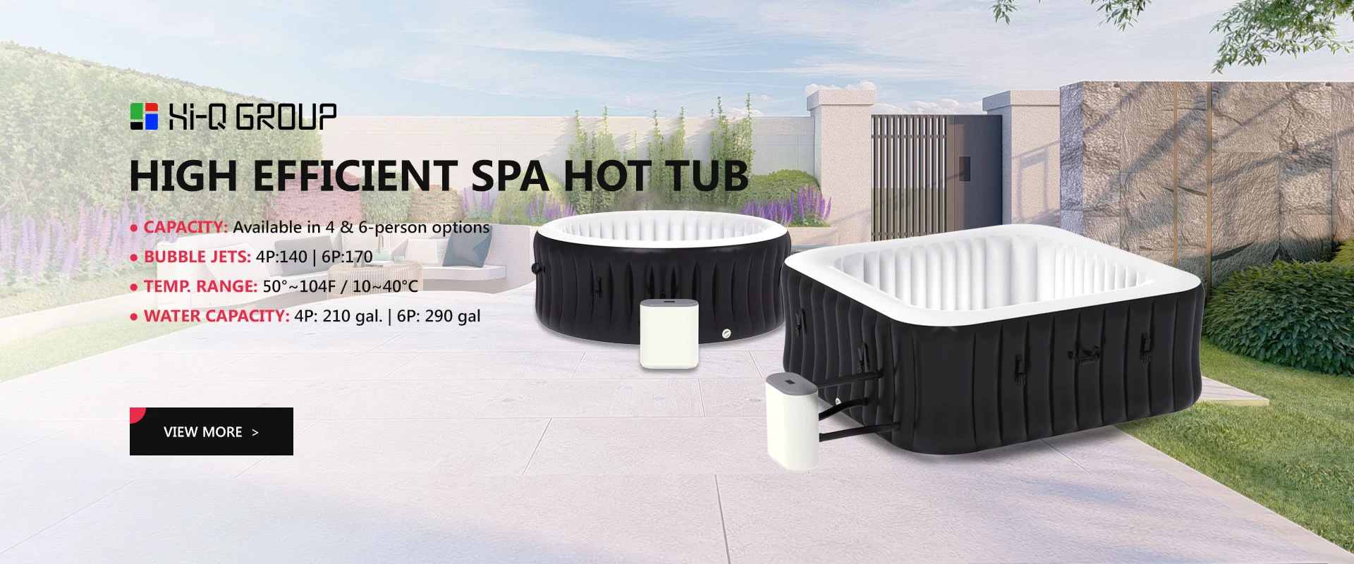 Hoog efficiënte spa -bubbelbad