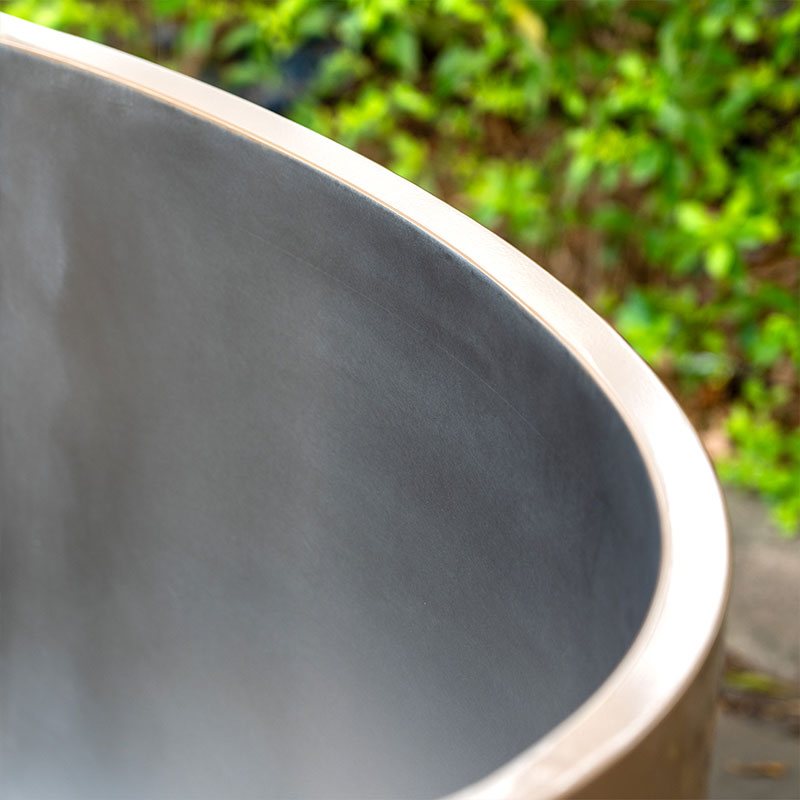 Champagne goud volledig 304 roestvrij staal koud dompelbad