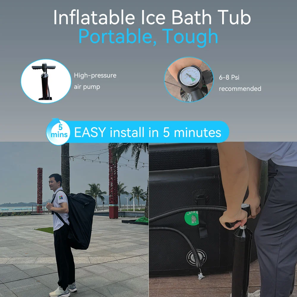 Portable Large Cold Plunge Pool For Ice Bath Refresh