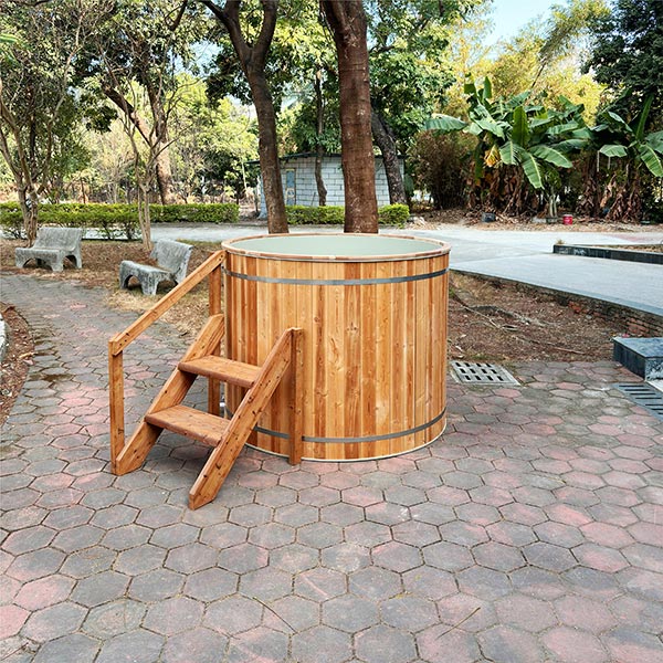 Deep Immersion Size Cold Bathtub with 304 Stainless Steel Liner