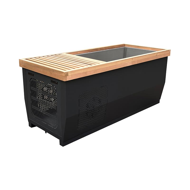 Canadian Red Cedar Ice Bathtub with 304 Stainless Steel