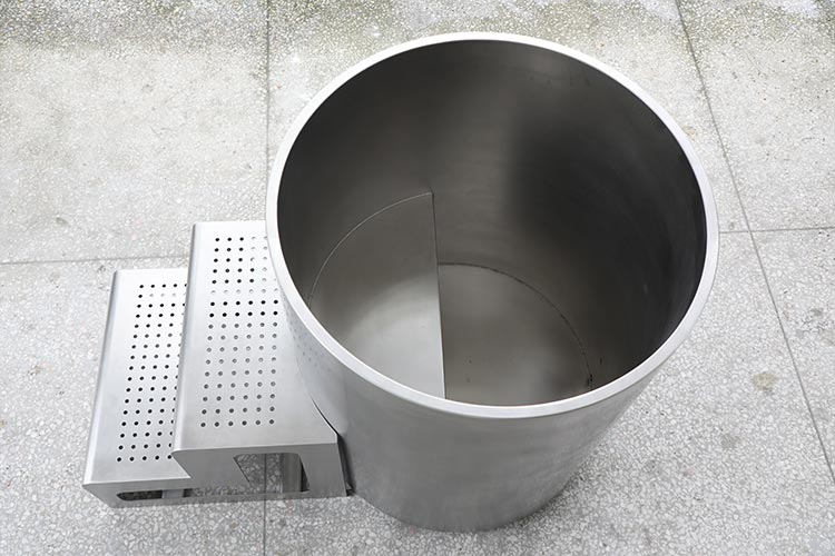 Full 304 Stainless Steel Round Cold Plunge Tub