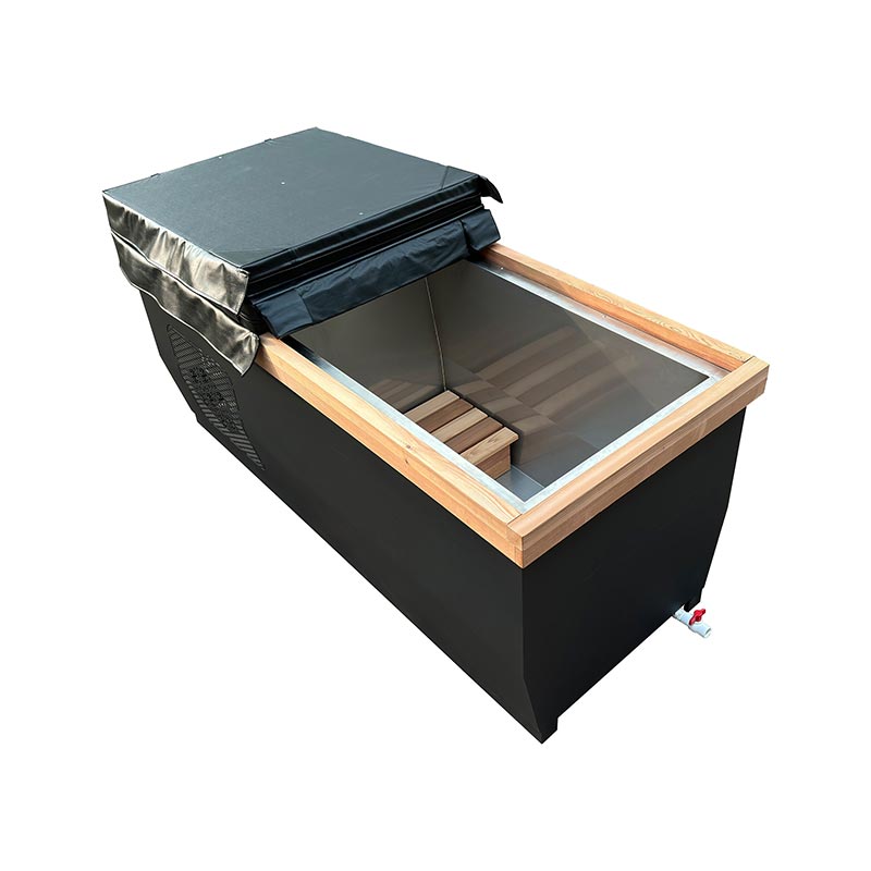 Canadian Red Cedar Ice Bathtub with 304 Stainless Steel