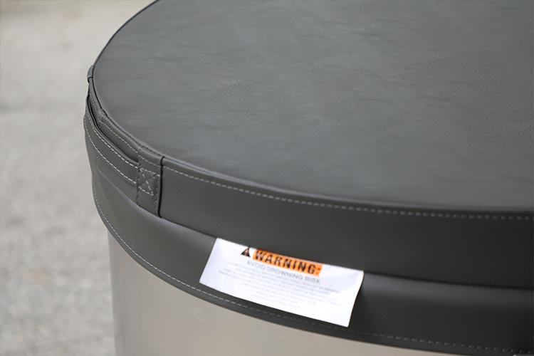 Full 304 Stainless Steel Round Cold Plunge Tub