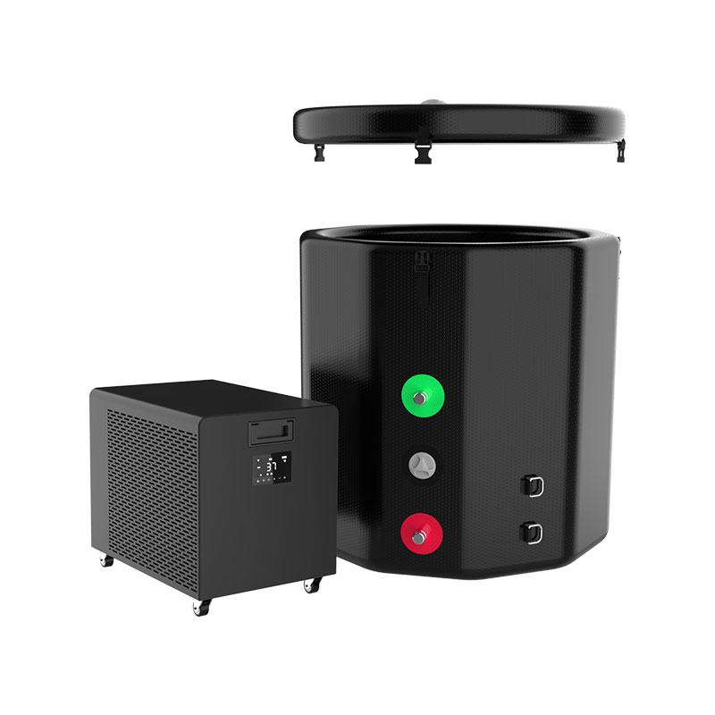 Opblaasbaar ijsdompje voor het herstel van koud bad Opblaasbaar ijsdompje voor het herstel van koud bad