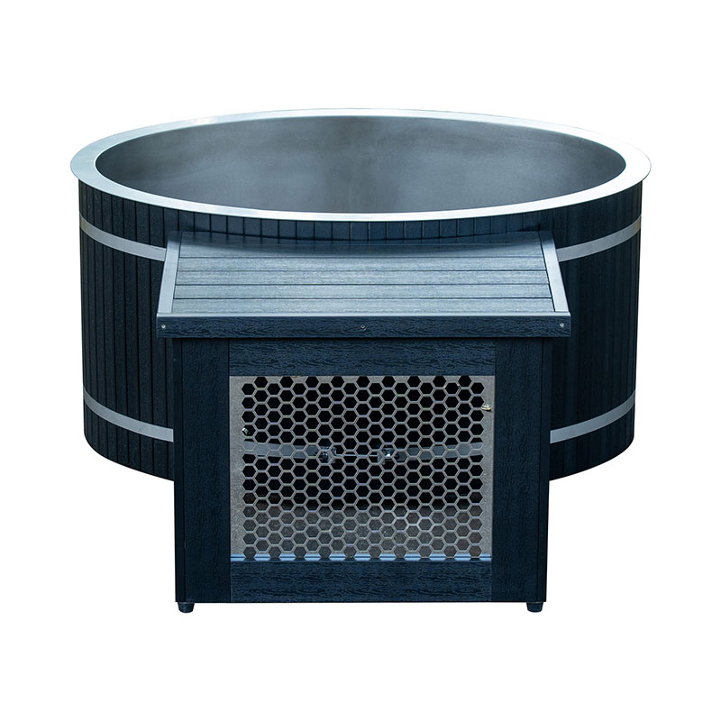 Ovale koude duik met roestvrijstalen kuip